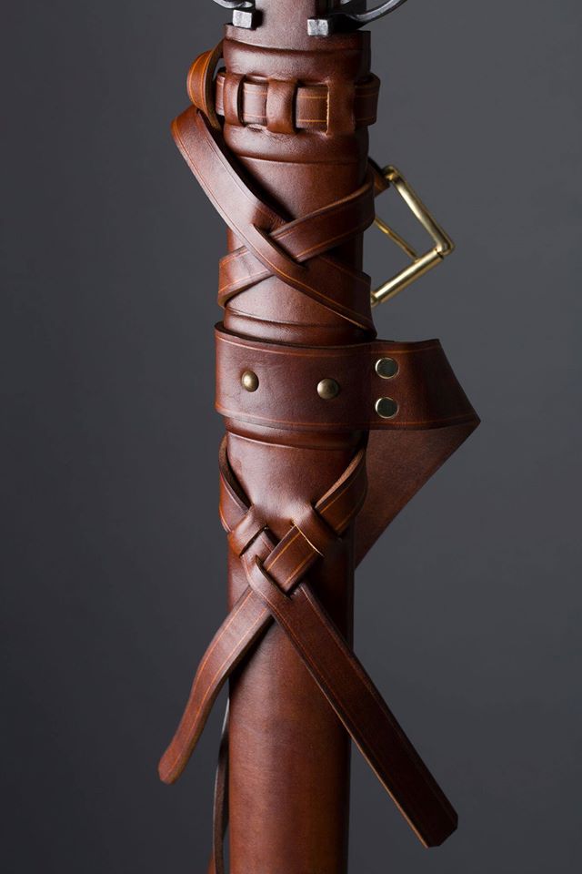 Custom made leather sword scabbard